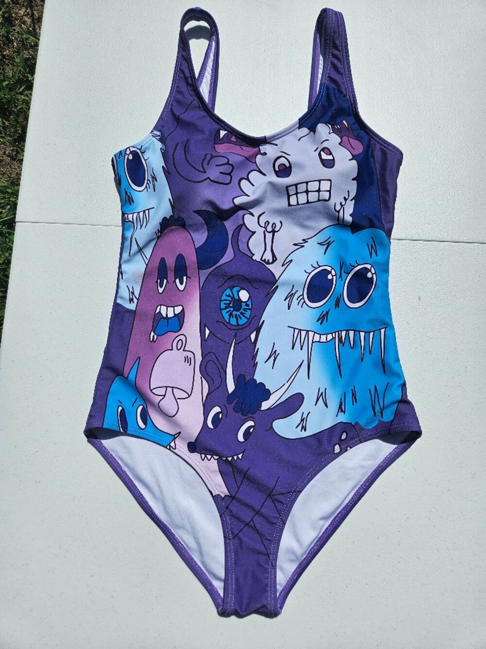 Cartoon Monster Swimsuit - M